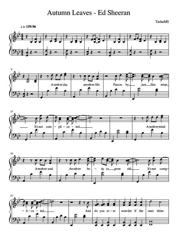 ed-sheeran-autumn-leaves-sheet-music-downloads